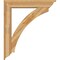 Ekena Millwork Thorton Traditional Rough Sawn Bracket w/ Offset Brace, Western Red Cedar, 8"W x 42"D x 48"H BKT0806X42X48THR01RWR - alternate 2